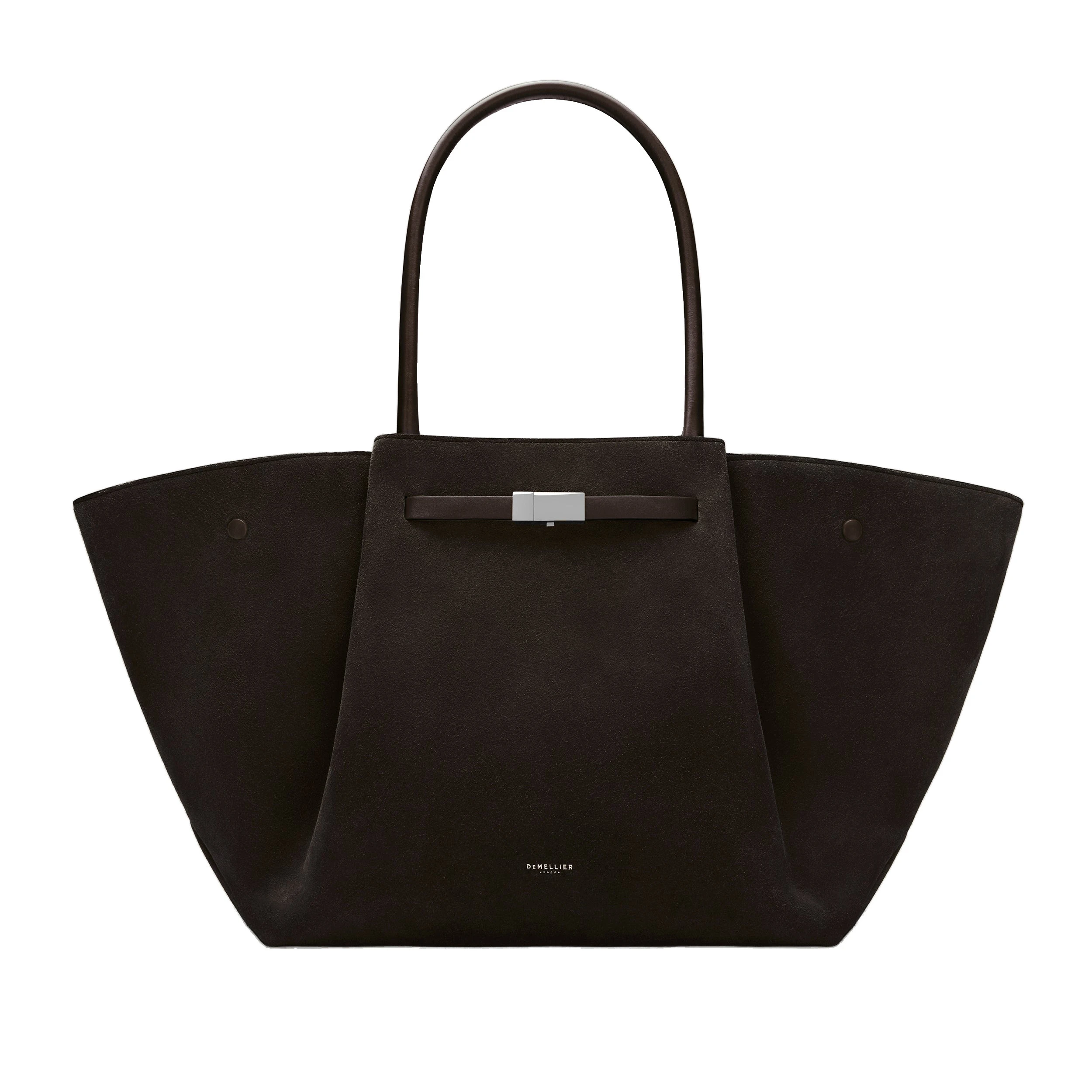 DeMellier The New York in Dark Chocolate Suede Shoulder Bag DeMellier The New York in Dark Chocolate Suede Shoulder Bag | Shoulder & Crossbody Bags | Coveti