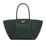 DeMellier The New York in Dark Green Small Grain Shoulder Bag | Shoulder & Crossbody Bags | Coveti