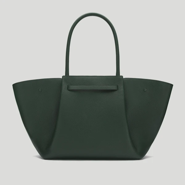 DeMellier The New York in Dark Green Small Grain Shoulder Bag, view 6 | Shoulder & Crossbody Bags | Coveti