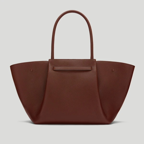 DeMellier The New York in Warm Brown Small Grain Shoulder Bag, view 6 | Shoulder & Crossbody Bags | Coveti