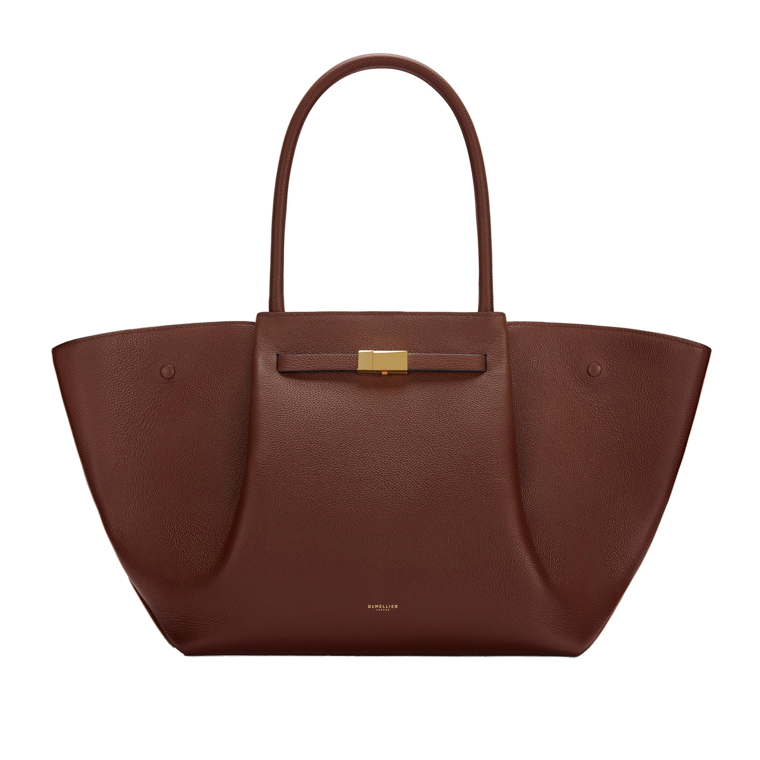 DeMellier The New York in Warm Brown Small Grain Shoulder Bag DeMellier The New York in Warm Brown Small Grain Shoulder Bag | Shoulder & Crossbody Bags | Coveti