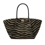 DeMellier The New York in Zebra-Effect Hair Calf Shoulder Bag | Shoulder & Crossbody Bags | Coveti