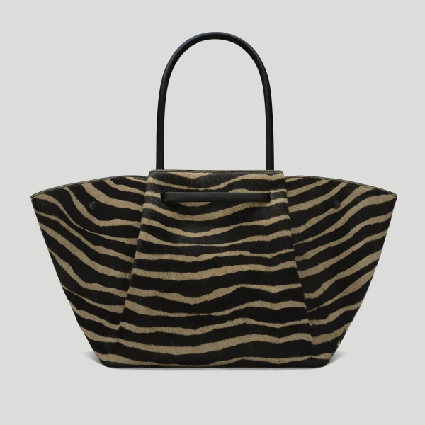 DeMellier The New York in Zebra-Effect Hair Calf Shoulder Bag, view 5 | Shoulder & Crossbody Bags | Coveti