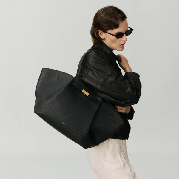 DeMellier The New York in Zebra-Effect Hair Calf Shoulder Bag, view 6 | Shoulder & Crossbody Bags | Coveti