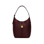 DeMellier The Siena Bucket in Burgundy Small Grain Bucket Bag | Bucket Bags | Coveti