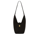 DeMellier The Siena Crossbody in Dark Chocolate Suede Crossbody Bag | Shoulder & Crossbody Bags | Coveti