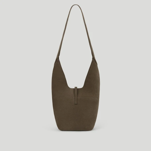 DeMellier The Siena Crossbody in Hazel Suede Crossbody Bag, view 5 | Shoulder & Crossbody Bags | Coveti