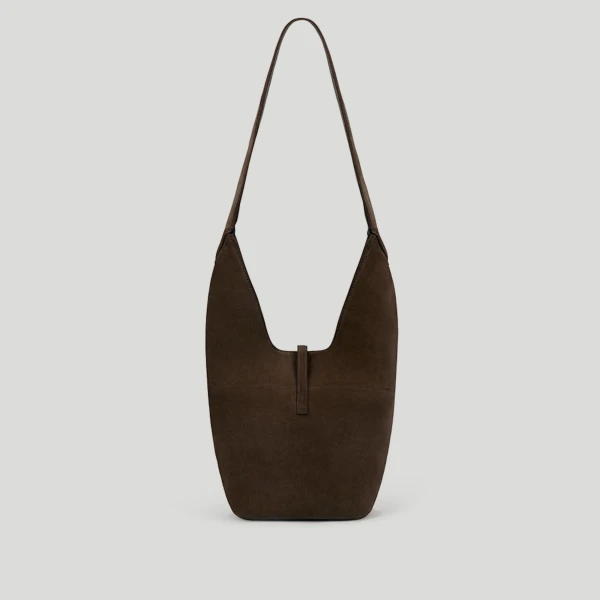 DeMellier The Siena Crossbody in Mocha Suede Crossbody Bag, view 5 | Shoulder & Crossbody Bags | Coveti