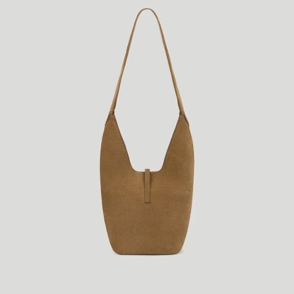 DeMellier The Siena Crossbody in Tobacco Suede Crossbody Bag, view 5 | Shoulder & Crossbody Bags | Coveti