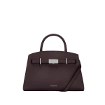 DeMellier The Small Hudson in Bordeaux Small Grain Crossbody Bag | Shoulder & Crossbody Bags | Coveti