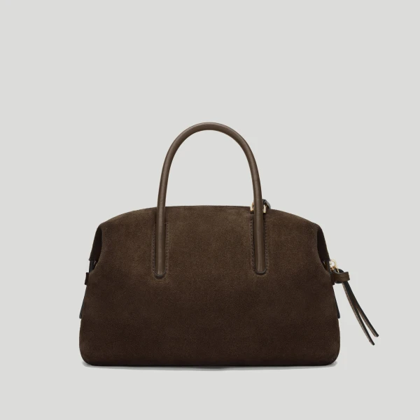 DeMellier The Small Stockholm in Mocha Suede Top-Handle Bag, view 5 | Totes & Top-Handle Bags | Coveti