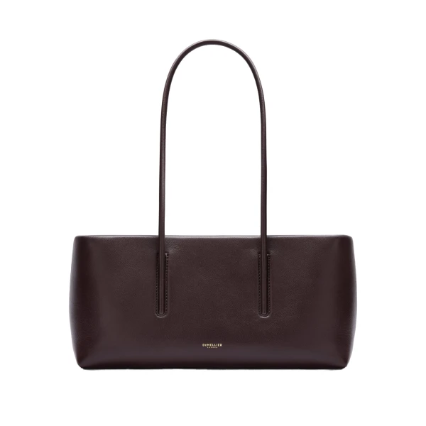 The Stockholm Shoulder in Bordeaux Fine Grain Shoulder Bag