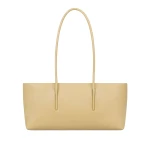 DeMellier The Stockholm Shoulder in Dune Fine Grain Shoulder Bag | Shoulder & Crossbody Bags | Coveti
