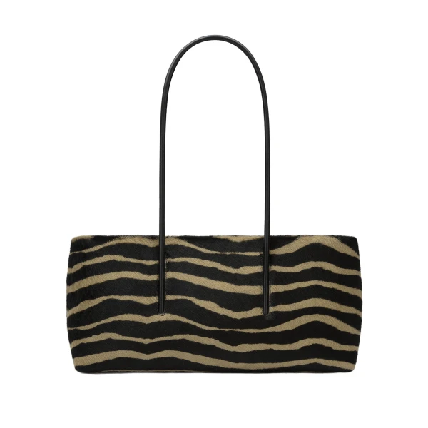 The Stockholm Shoulder in Zebra-Effect Hair Calf Shoulder Bag