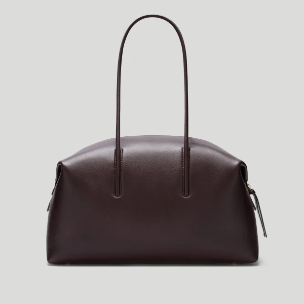 DeMellier The Stockholm in Bordeaux Fine Grain Tote Bag, view 6 | Totes & Top-Handle Bags | Coveti