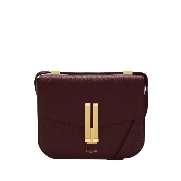 The Vancouver in Burgundy Small Grain Crossbody Bag