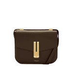 DeMellier The Vancouver in Mocha Small Grain Crossbody Bag | Shoulder & Crossbody Bags | Coveti