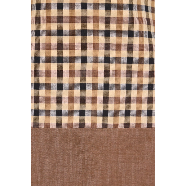 Destree Carole Checked Sleeveless Dress in Camel | Midi Dresses | Coveti