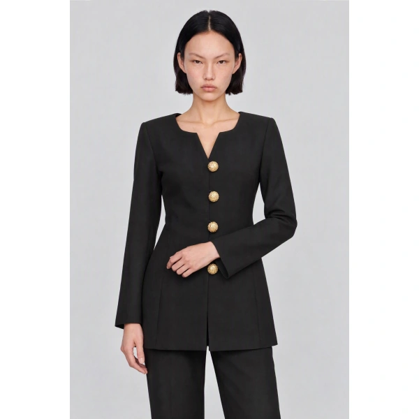 Destree Claude Tailored Jacket in Black | Blazers | Coveti