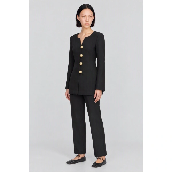 Destree Claude Tailored Jacket in Black | Blazers | Coveti