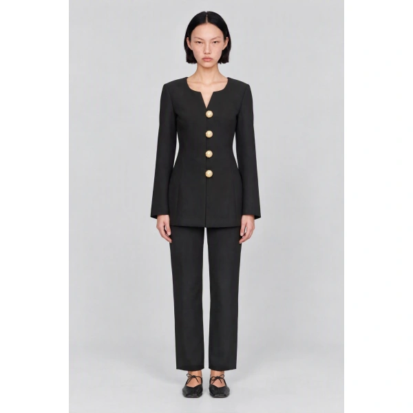 Destree Claude Tailored Jacket in Black | Blazers | Coveti