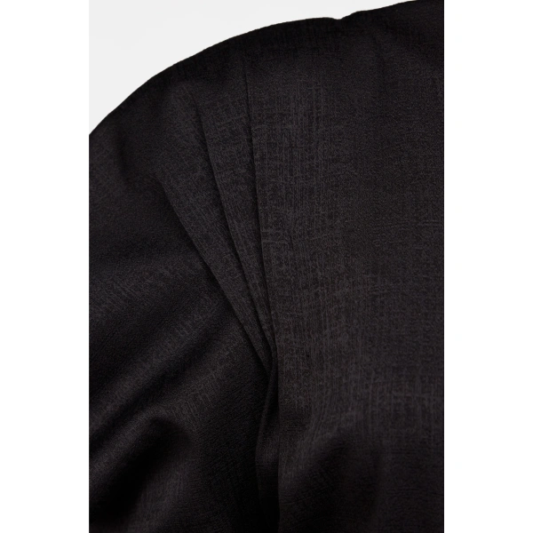 Destree Janet Textured Top in Black | Long Sleeve Tops | Coveti
