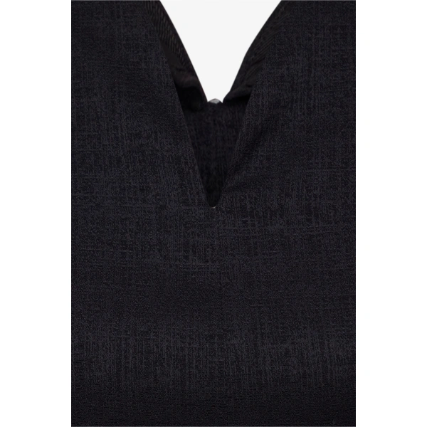 Destree Janet Textured Top in Black | Long Sleeve Tops | Coveti