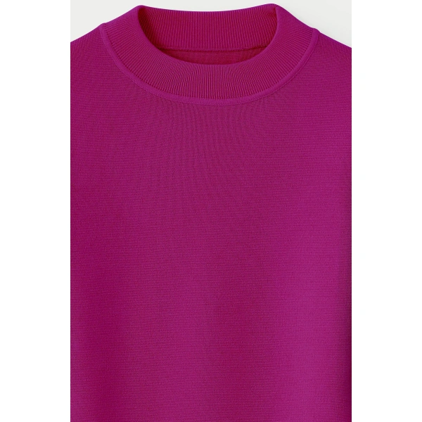 Destree Joan Wool Flared-Sleeve Top in Fuchsia | Sweaters | Coveti