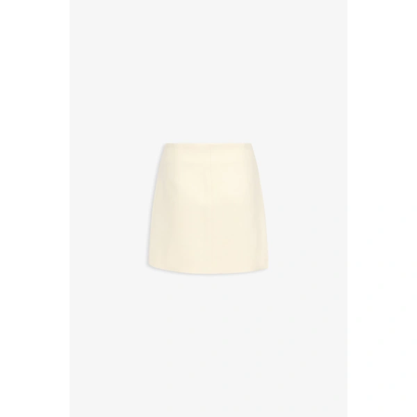 Destree Lucio Suit Bico Stretch Suiting Skirt in Black and White | Midi Skirts | Coveti