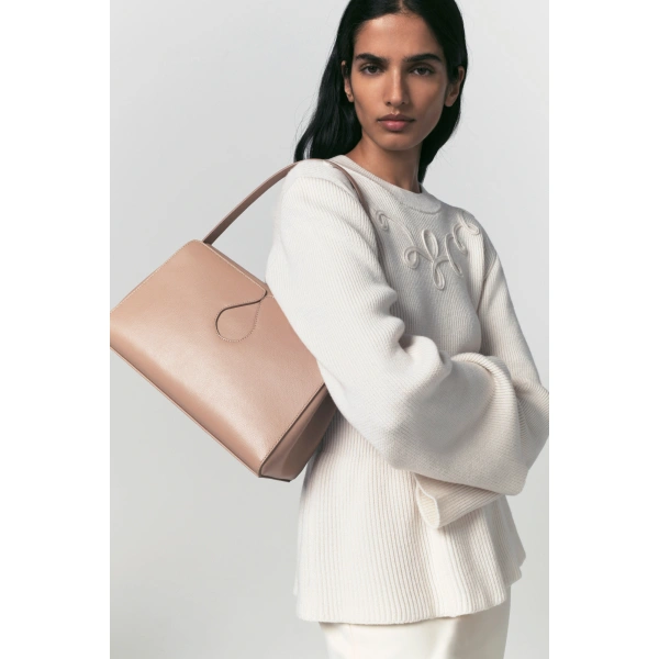 Destree Rosa Ribbed Knit Embroidered Sweater in Ecru | Sweaters | Coveti