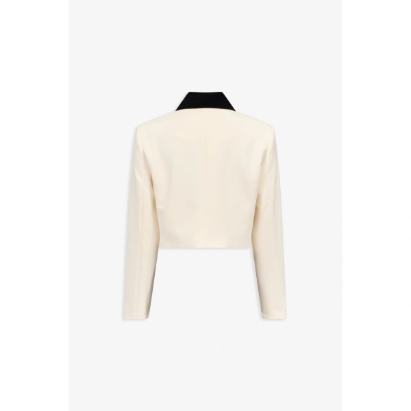 Destree Tatiana Suit Bico Jacket in Black and White | Blazers | Coveti