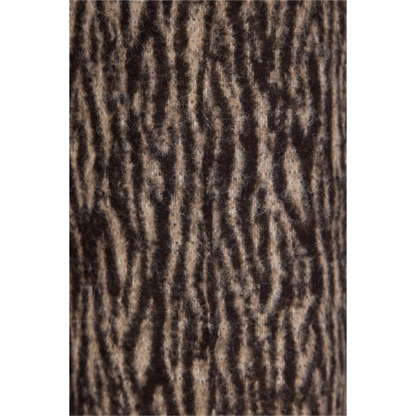 Destree Yoshitomo Tiger Wool Trousers in Brown | Tailored Pants | Coveti