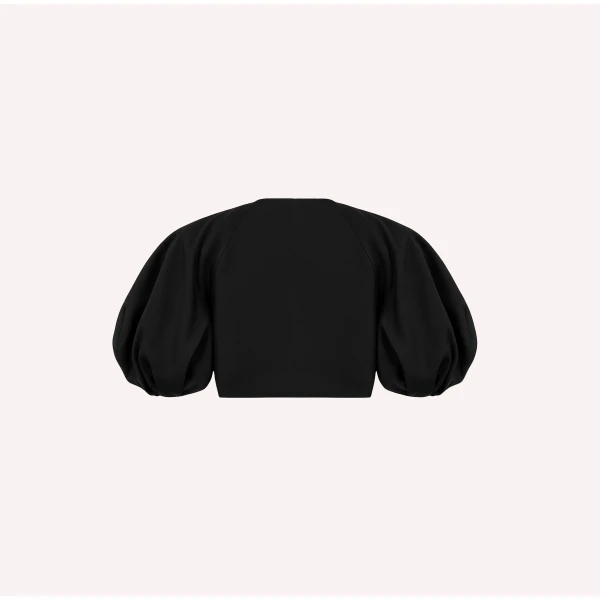 Dice Kayek Balloon Sleeve Jacket in Black | Jackets | Coveti