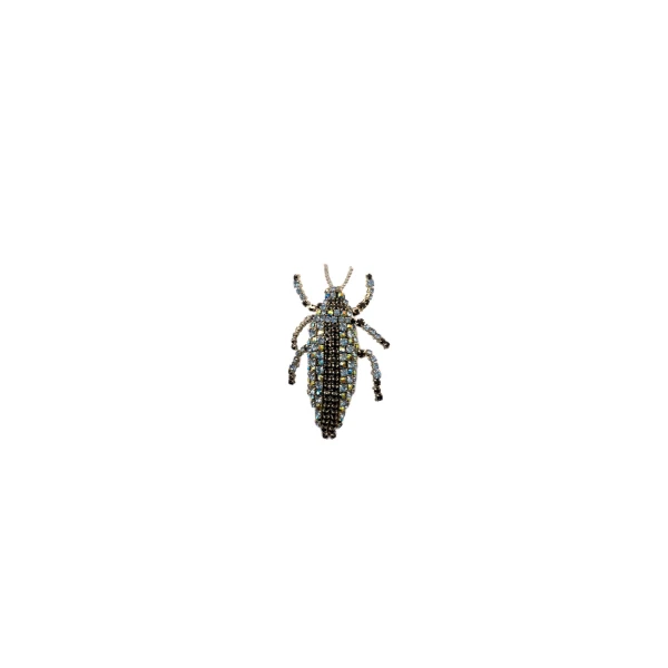 Dice Kayek Big Beetle Brooch in Multicolour | Brooches & Pins | Coveti