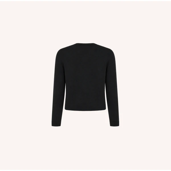Dice Kayek Black Embellished Wool Cardigan | Cardigan | Coveti