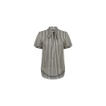 Dice Kayek Brown Striped Silk Shirt | Shirts | Coveti