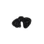 Dice Kayek Crystal-Embellished Big Bow Brooch in Black | Brooches & Pins | Coveti