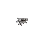 Dice Kayek Crystal-Embellished Bow Brooch BR50029 in White | Brooches & Pins | Coveti