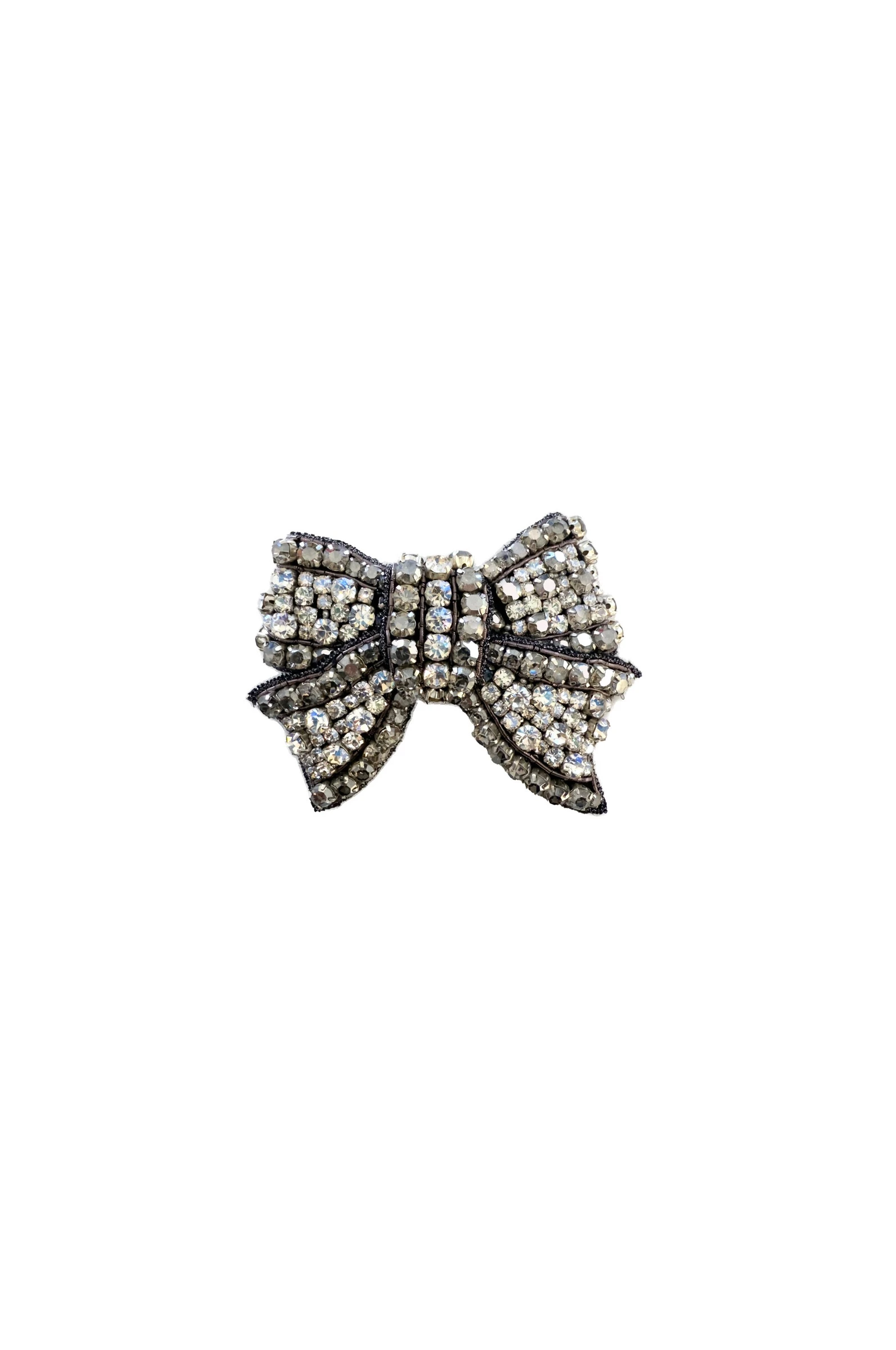 Dice Kayek Crystal-Embellished Bow Brooch BR50030 in White Dice Kayek Crystal-Embellished Bow Brooch BR50030 in White | Brooches & Pins | Coveti