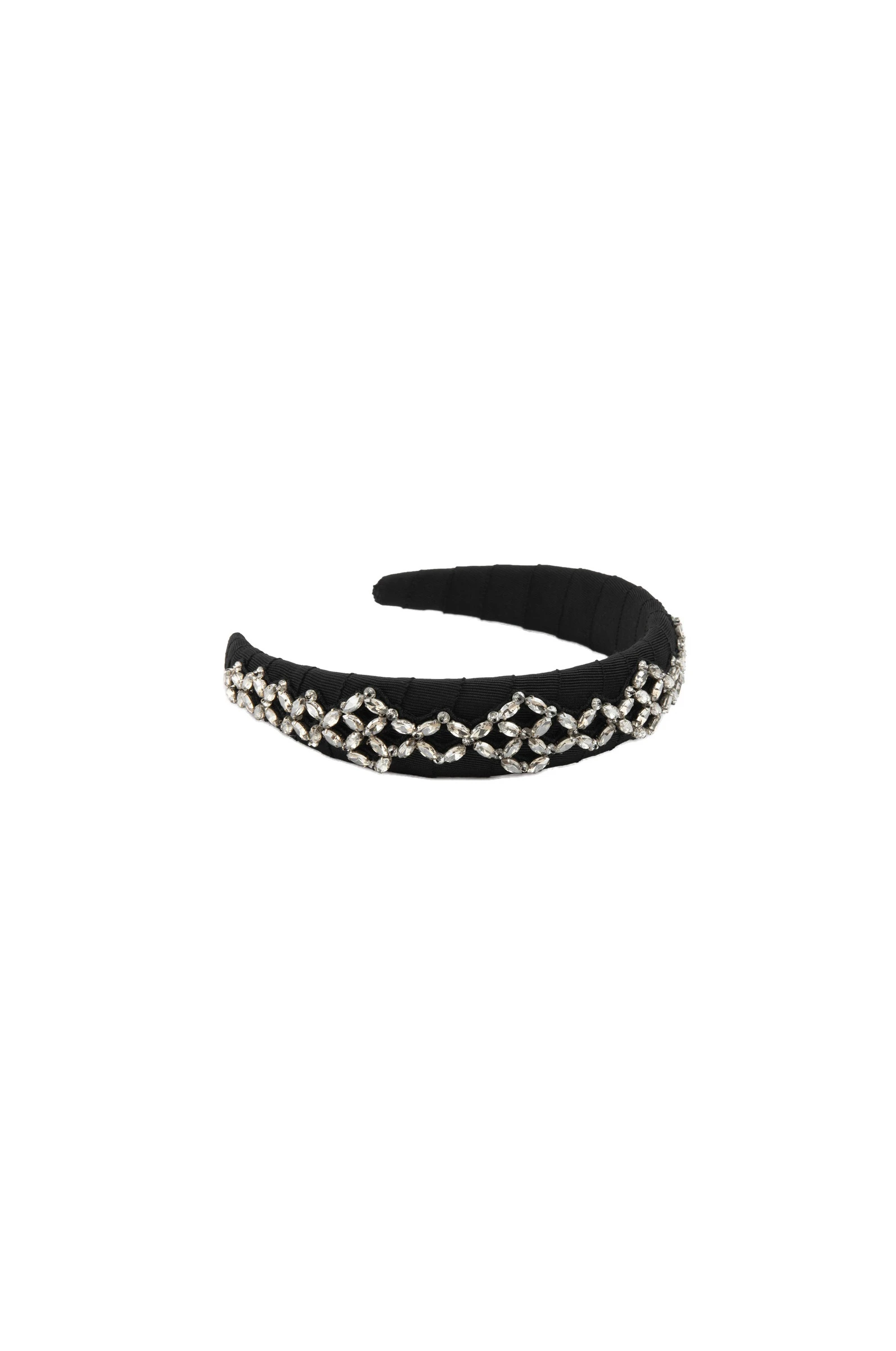 Dice Kayek Crystal-Embellished Headband in Black Dice Kayek Crystal-Embellished Headband in Black | Hair Accessories | Coveti
