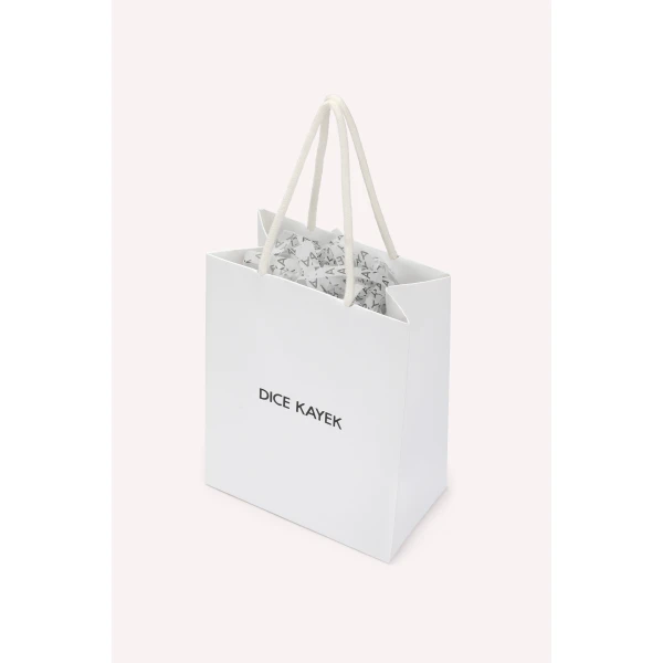 Dice Kayek Crystal-Embellished Palm Tree Brooch in White | Brooches & Pins | Coveti