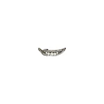 Dice Kayek Crystal-Embellished Silver Peas Brooch in Black | Brooches & Pins | Coveti