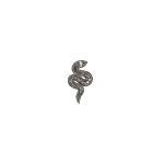 Dice Kayek Crystal-Embellished Snake Brooch in White | Brooches & Pins | Coveti