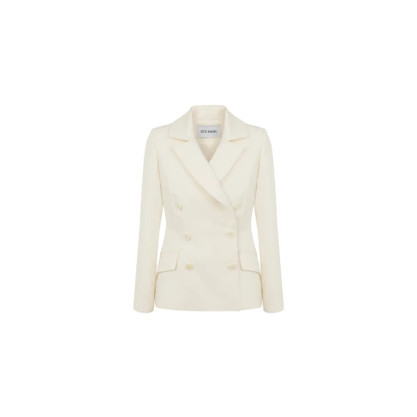 Fitted Blazer in Off White