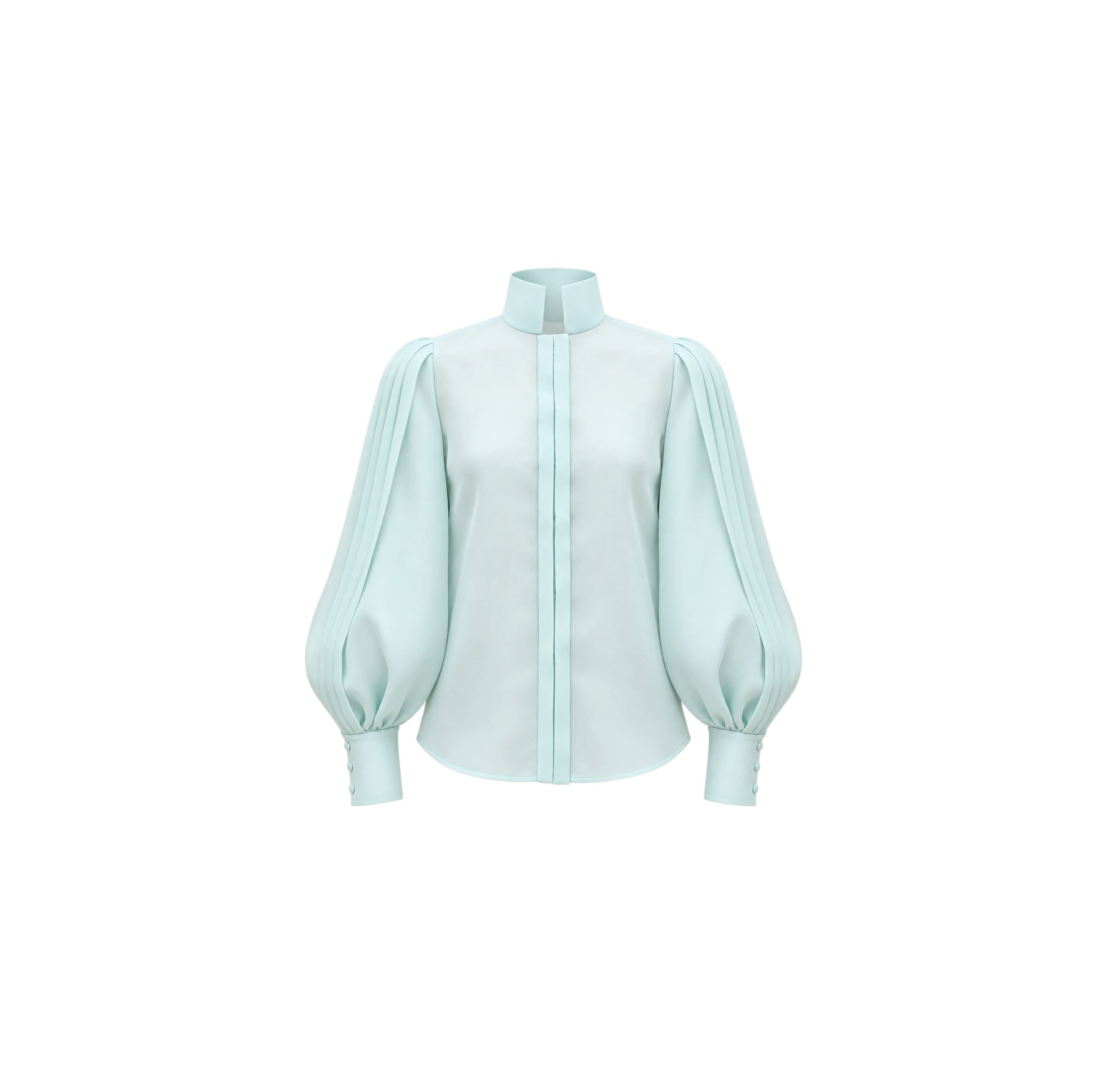 Dice Kayek Mint Green Sculptural Balloon Sleeve Blouse Dice Kayek Mint Green Sculptural Balloon Sleeve Blouse | Blouse | Coveti