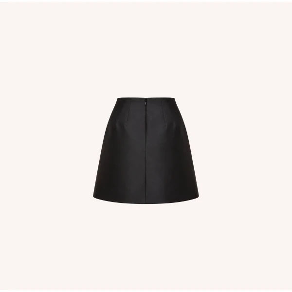 Dice Kayek Sculptural Fold Mini Skirt in Black | Mini Skirts | Coveti