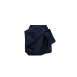 Dice Kayek Sculptural Fold Mini Skirt in Navy | Mini Skirts | Coveti