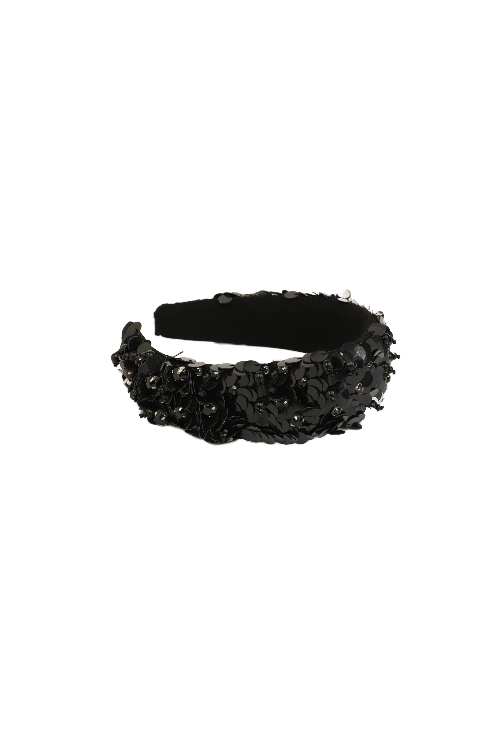Dice Kayek Sequined Headband in Black Dice Kayek Sequined Headband in Black | Hair Accessories | Coveti