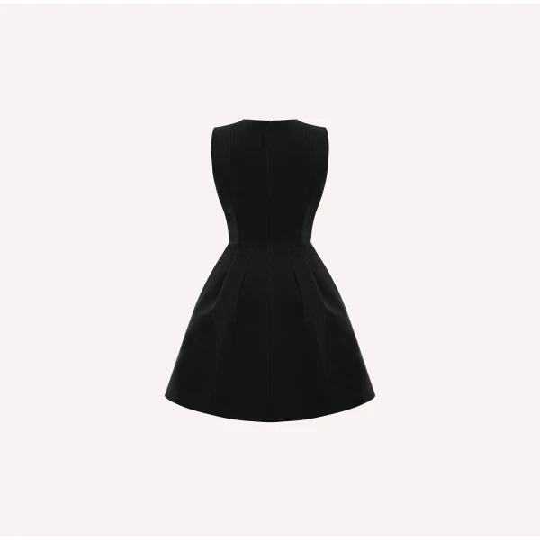 Dice Kayek Signature Sleeveless Mini Dress in Black | Mini Dresses | Coveti