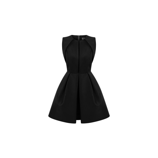 Dice Kayek Signature Sleeveless Mini Dress in Black | Mini Dresses | Coveti